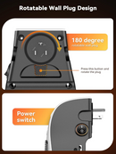 Portable Wall Mounted Heater with Adjustable Temperature & Timer Control